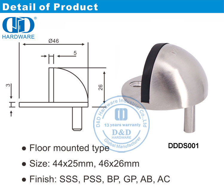 Hemisphere Door Stopper نصف الكرة الأرضية سدادة الباب