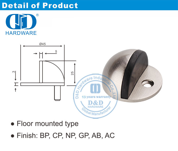 Split Type Door Stopper سدادة باب من النوع المنفصل