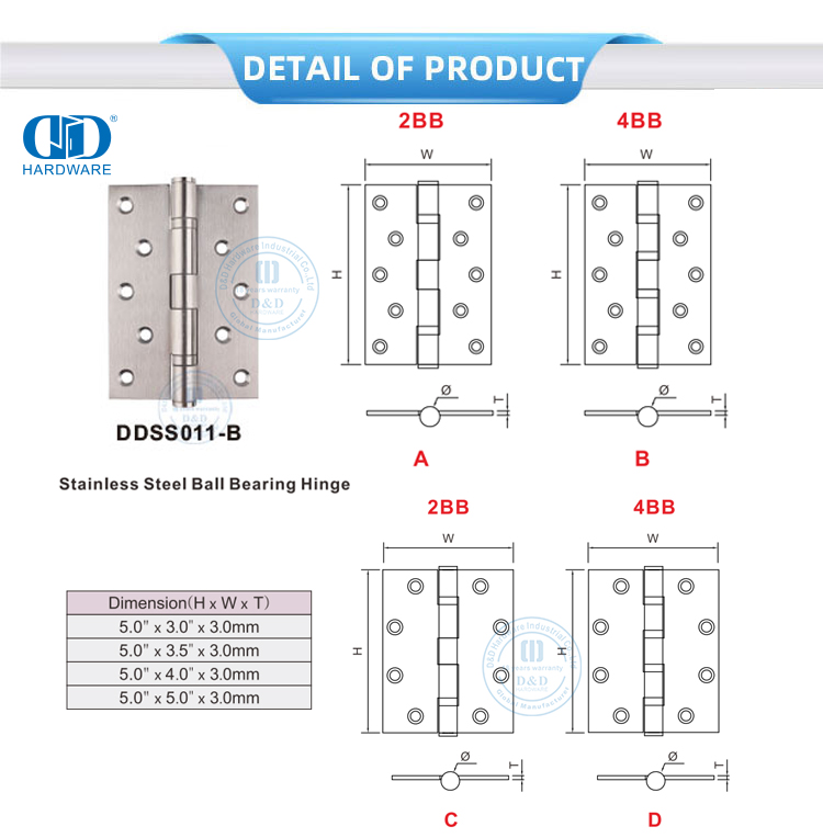 Ball Bearing Hinge محمل الكرة المفصل