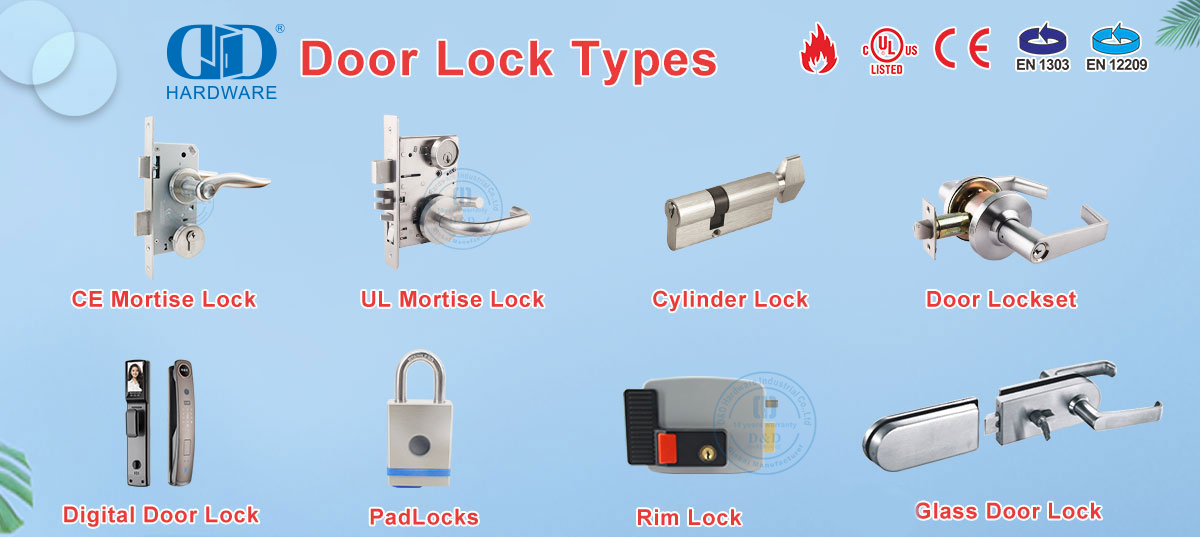 door lock types أنواع قفل الباب