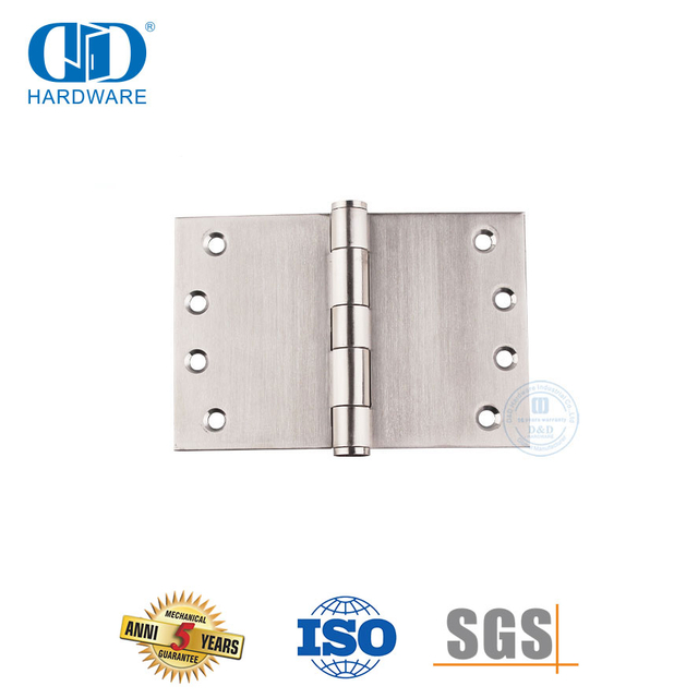 مفصلة رمي واسعة من الفولاذ المقاوم للصدأ متينة للباب الكبير-DDSS049-100x150x3.4mm