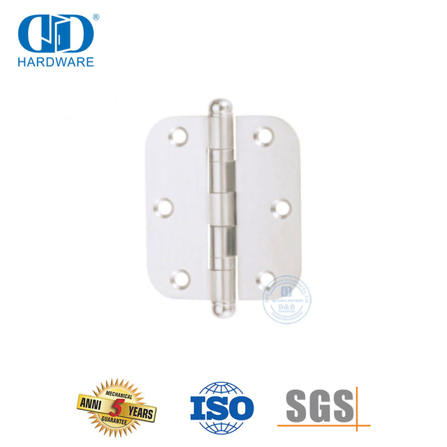 أجهزة مفصلات الأبواب المصنوعة من الفولاذ المقاوم للصدأ مع طرف كروي دائري الزاوية-DDSS046