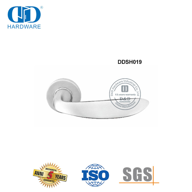 ملحقات الأجهزة ذات الباب المزدوج التصميم الحديث مقبض الباب الصلب للأمان المعاصر-DDSH019-SSS