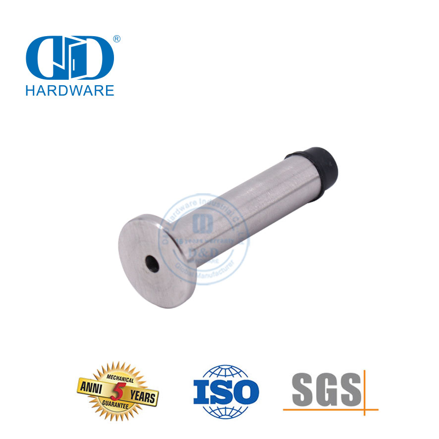 واقي الباب المثبت على الحائط من الفولاذ المقاوم للصدأ، سدادة الباب المضادة للتصادمات-DDDS015-B-SSS