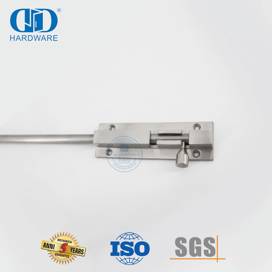 الفولاذ المقاوم للصدأ قفل مزلاج كبير الترباس برميل طويل للأمن-DDDB036-SSS