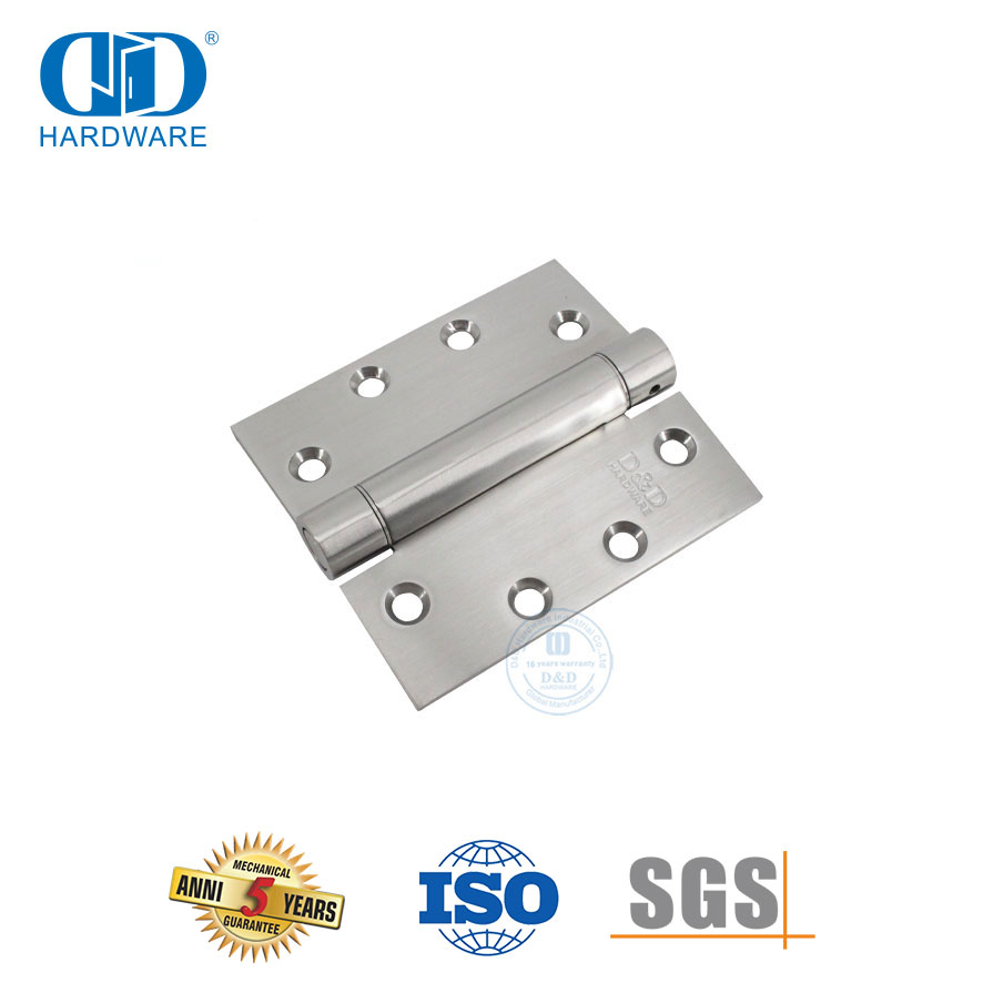 قابل للتعديل للباب المعدني الأجهزة الباب الخشبي الفولاذ المقاوم للصدأ عمل الربيع المفصلي-DDSS033