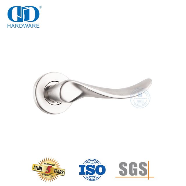 أجهزة الباب الرئيسي SS 316 مقبض رافعة صلب من النوع الموجي-DDSH006-SSS
