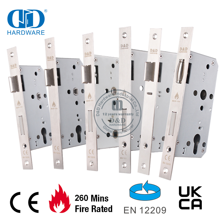 قفل مسمار من الفولاذ المقاوم للصدأ للباب المعدني الخشبي-DDML030