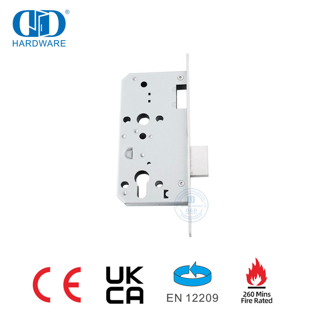 CE EN12209 قفل باب ديدبولت من الفولاذ المقاوم للصدأ مقاوم للحريق لمدة 240 دقيقة - DDML013-5572