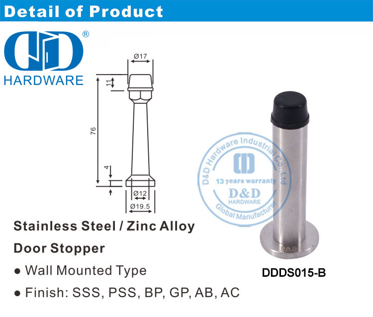 سدادة باب مثبتة على الحائط