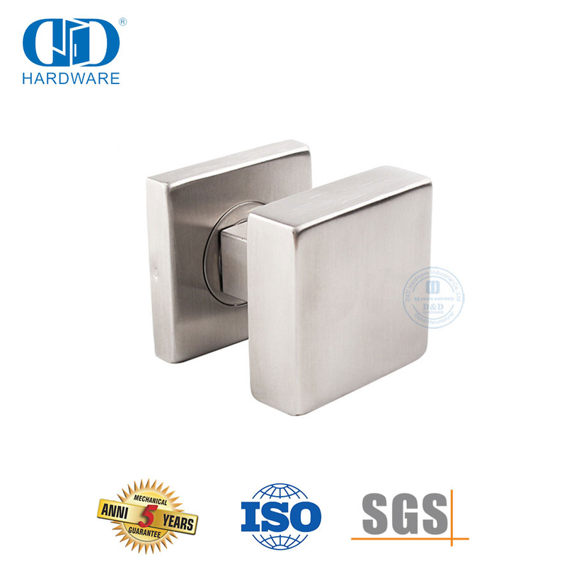 الفولاذ المقاوم للصدأ 304 شكل مربع مقبض رافعة نوع مقبض للباب الأمامي-DDTH030-SSS
