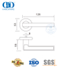 ملحقات الأبواب ذات الطراز الأوروبي مقبض ذراع صلب لباب الألومنيوم-DDSH023-SSS