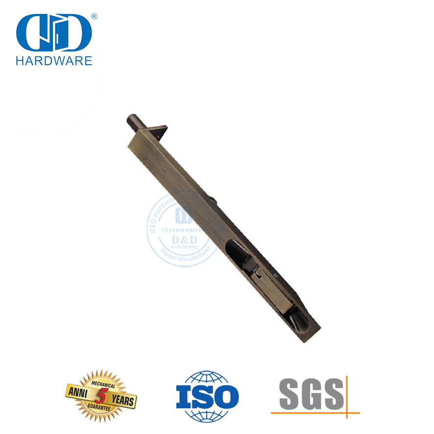 العتيقة النحاس الفولاذ المقاوم للصدأ الثقيلة فلوش الترباس للباب التجاري-DDDB001-AB