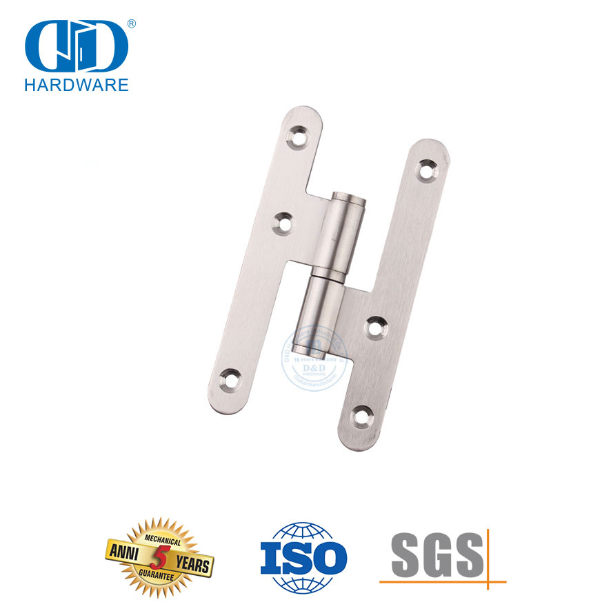 أجهزة باب معدنية من الفولاذ المقاوم للصدأ سلامة جيدة زاوية مستديرة H المفصلي-DDSS019