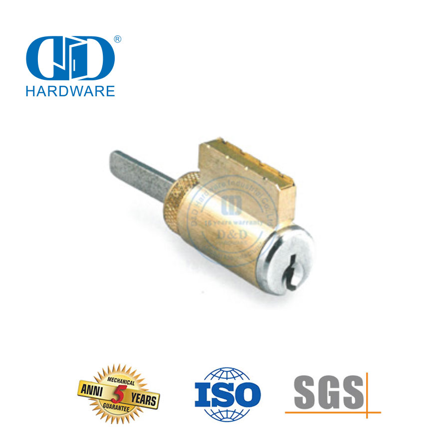 قفل نقر قياسي من النحاس الصلب على شكل حرف T-DDLC019-29mm-SN