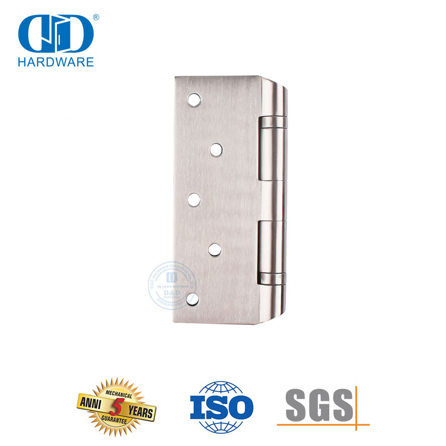 مفصل باب محمل كروي مزدوج 5 بوصة من الفولاذ المقاوم للصدأ لمشروع المستشفى-DDSS044-B-5x3.5x3.0mm