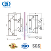 مفصلات أبواب تجارية شديدة التحمل مصنوعة من الفولاذ المقاوم للصدأ - DDSS026