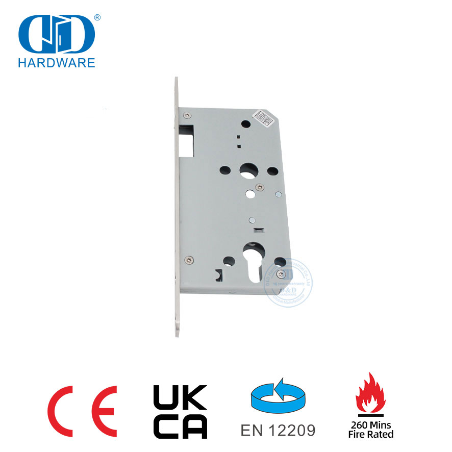 لغرفة التخزين أو باب المدخل قفل باب من الفولاذ المقاوم للصدأ مقاوم للحريق لمدة 240 دقيقة - DDML013-6072