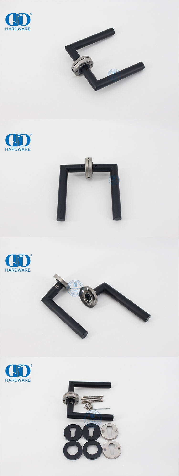 مقابض أبواب رافعة سوداء