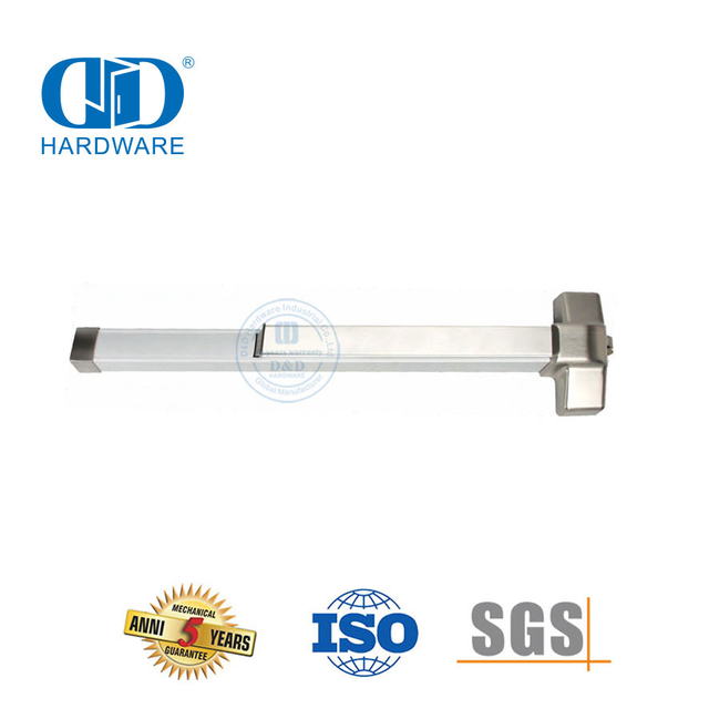 نوع الحافة نصف طول من الفولاذ المقاوم للصدأ 304 Panic Exit Hardware-DDPD001-SSS