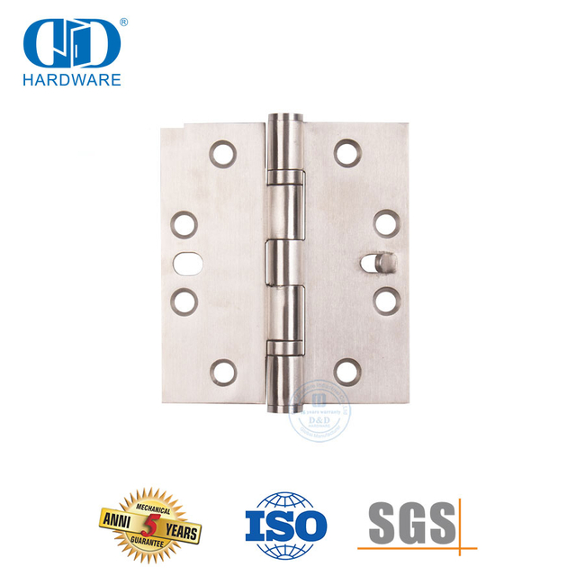 أجهزة أبواب معدنية من الفولاذ المقاوم للصدأ بخمسة مفاصل، مفصل أمان واحد-DDSS015-B