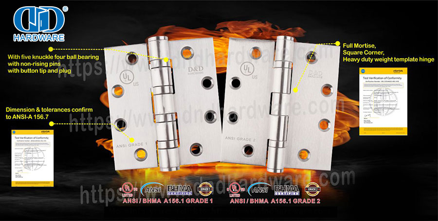 SS304 الباب مفصلات