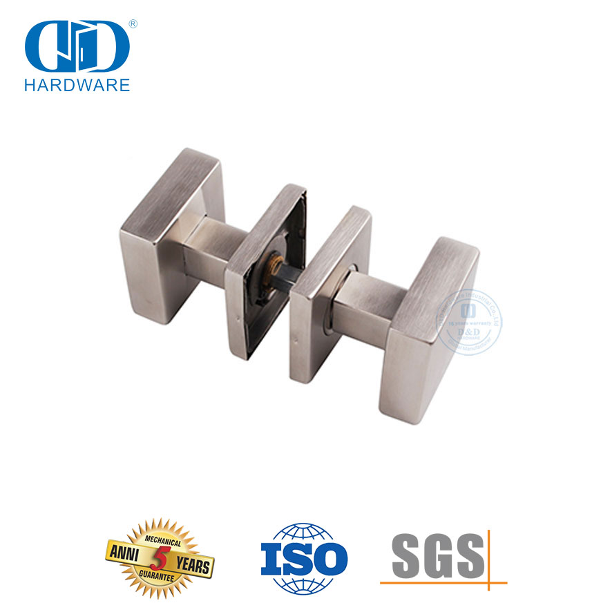 الفولاذ المقاوم للصدأ 304 شكل مربع مقبض رافعة نوع مقبض للباب الأمامي-DDTH030-SSS