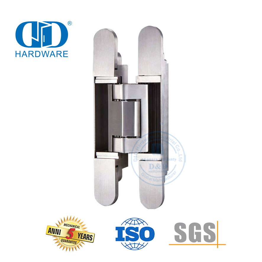 SUS304 تعديل عمودي الباب الخارجي المفصلي المخفي