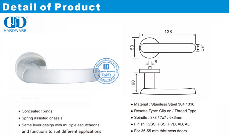 مقبض باب المبنى التجاري