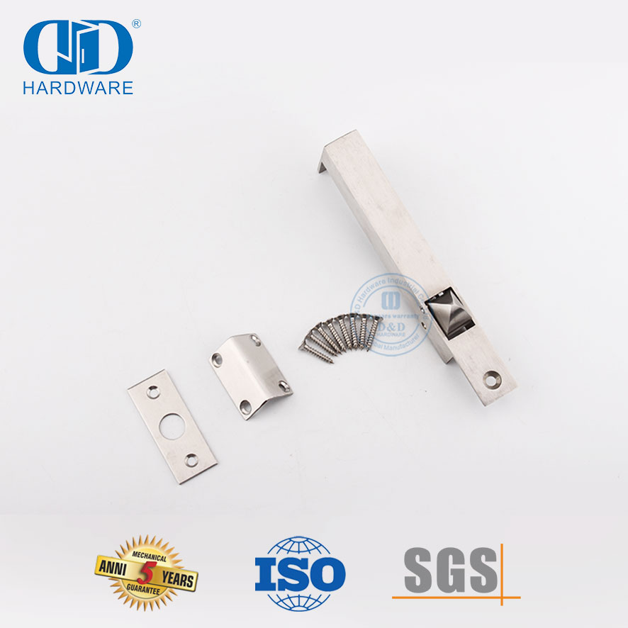 الفولاذ المقاوم للصدأ الساتان الجانبي التلقائي نوع فلوش الباب بولت-DDDB023-SSS