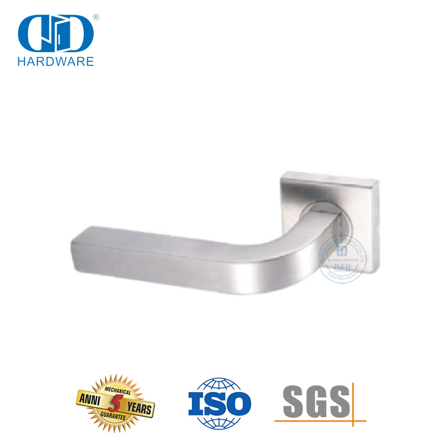 ملحقات الأجهزة المنزلية الفولاذ المقاوم للصدأ مربع روزيت أنبوب رافعة الباب مقبض-DDTH044-SSS