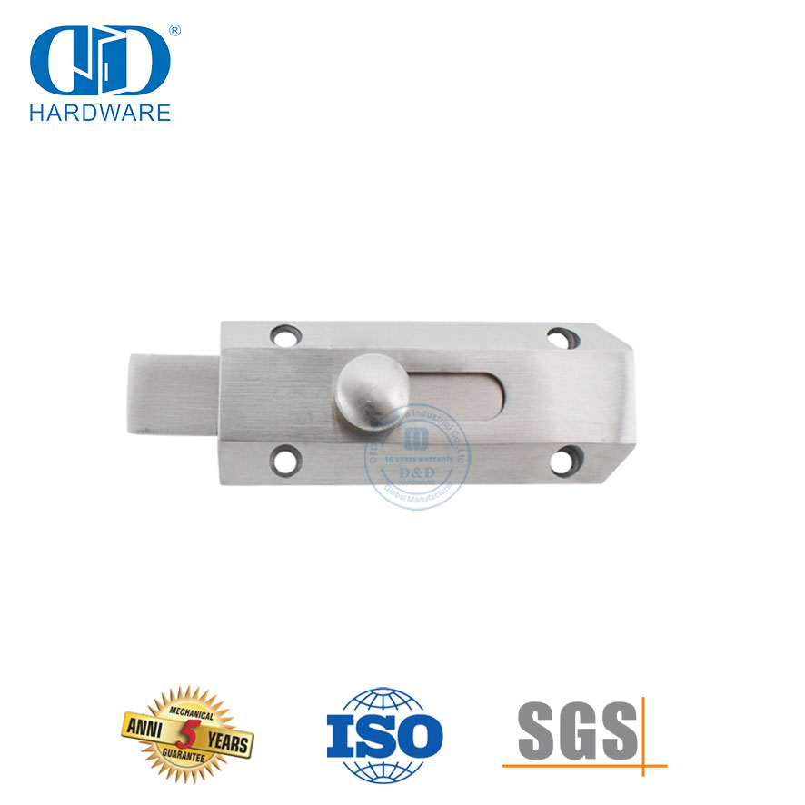 الفولاذ المقاوم للصدأ مزلاج الباب قفل برميل الترباس للباب الأمامي-DDDB029-SSS