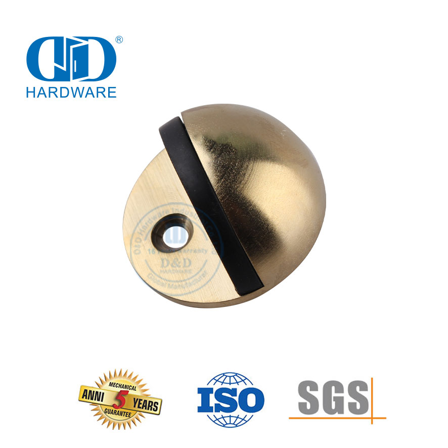 أجهزة باب من النحاس الساتان مثبتة على الأرض من سبائك الزنك سدادة الباب-DDDS004-SB