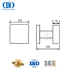 الفولاذ المقاوم للصدأ 304 شكل مربع مقبض رافعة نوع مقبض للباب الأمامي-DDTH030-SSS