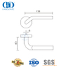 تصميم حديث وبسيط SUS 304 مقبض الباب الأمامي -DDTH015-SSS