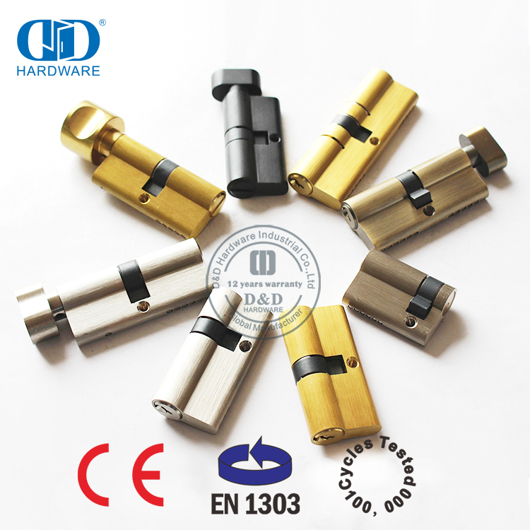 النحاس الصلب عالي الأمان اليورو الشخصي إزاحة قفل مزدوج Cylinder-DDLC012-70mm-SN