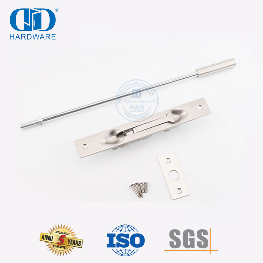 الفولاذ المقاوم للصدأ 304 الأجهزة الباب المعدني فلوش تمديد قضيب بولت-DDDB011-SSS