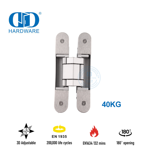 مفصل باب مخفي مقاوم للحريق EN1935 لباب غرفة النوم-DDCH008-G40