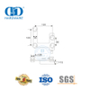 الفولاذ المقاوم للصدأ التصحيح تركيب المحور المناسب التقويس موصل المحور الزجاج Fitting-DDGP007