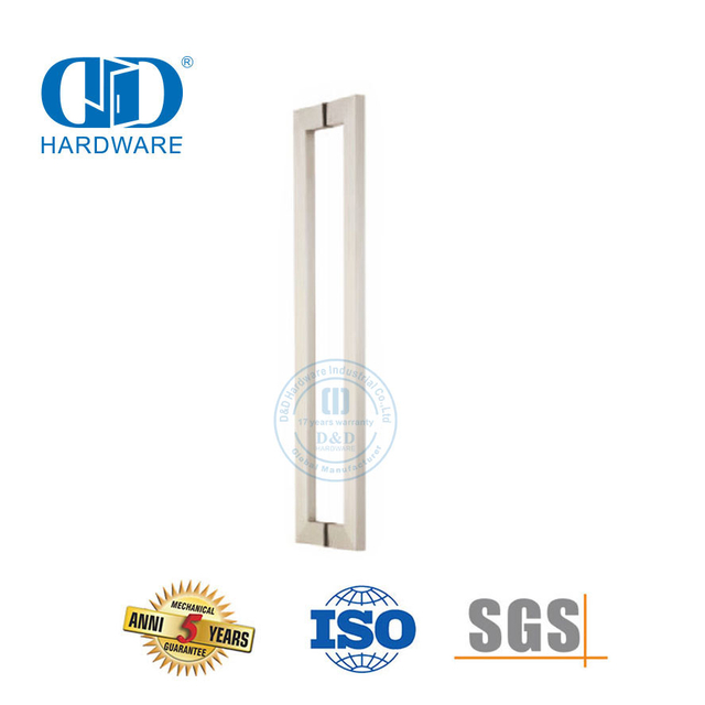 الأجهزة الباب الفولاذ المقاوم للصدأ الخارجي مقبض سحب الباب الزجاجي الرئيسي Allure Pull Handle-DDPH015