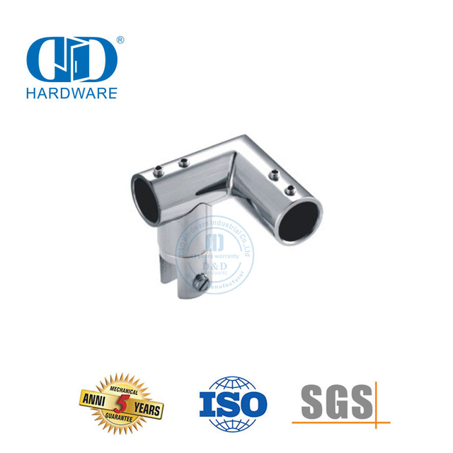 الفولاذ المقاوم للصدأ أعلى الأجهزة البحرية للطي تركيبات موصل قطب لوحة زجاجية قوس Connector-DDSC040