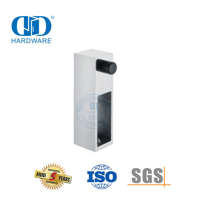 إكسسوارات أثاث من الفولاذ المقاوم للصدأ، أجهزة الباب المنزلق الزجاجي Arrester-DDSL001-5