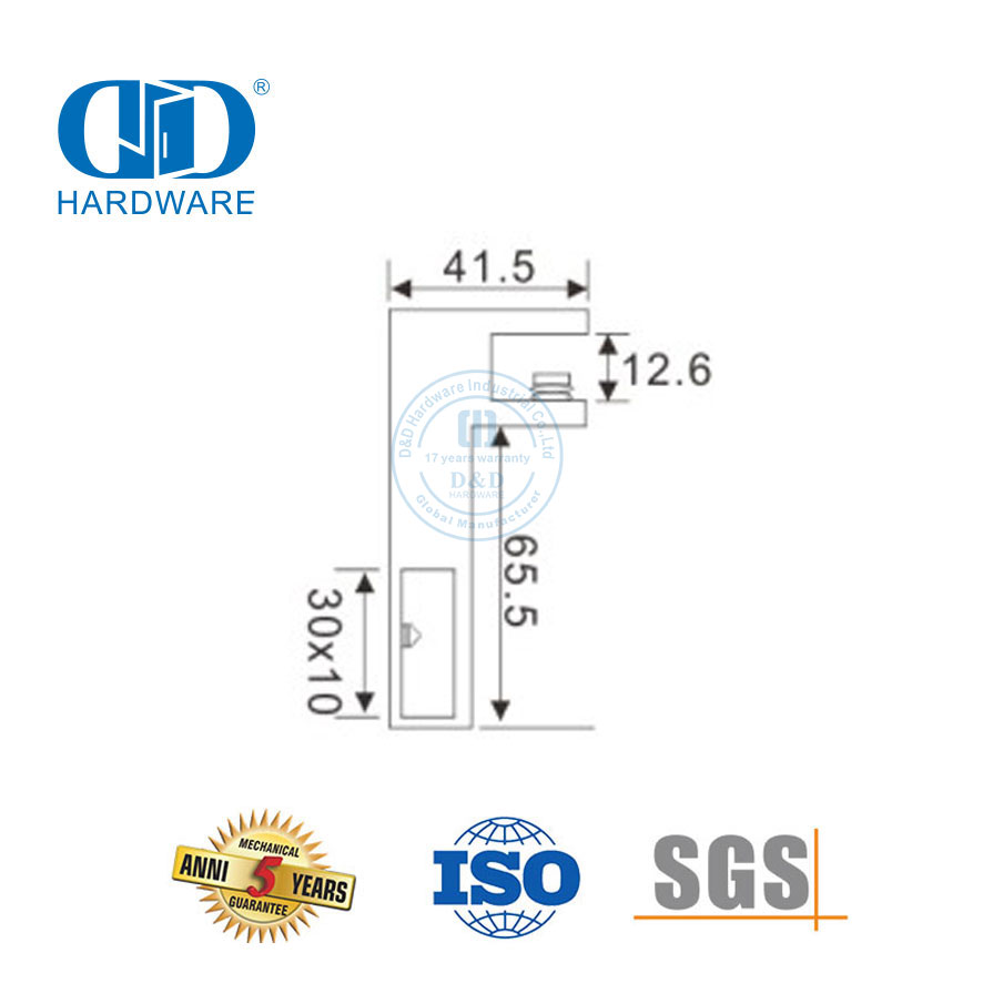 الفولاذ المقاوم للصدأ الحمام دعم شريط قوس نحى زجاج الباب ملحقات الأنابيب Connector-DDSC015