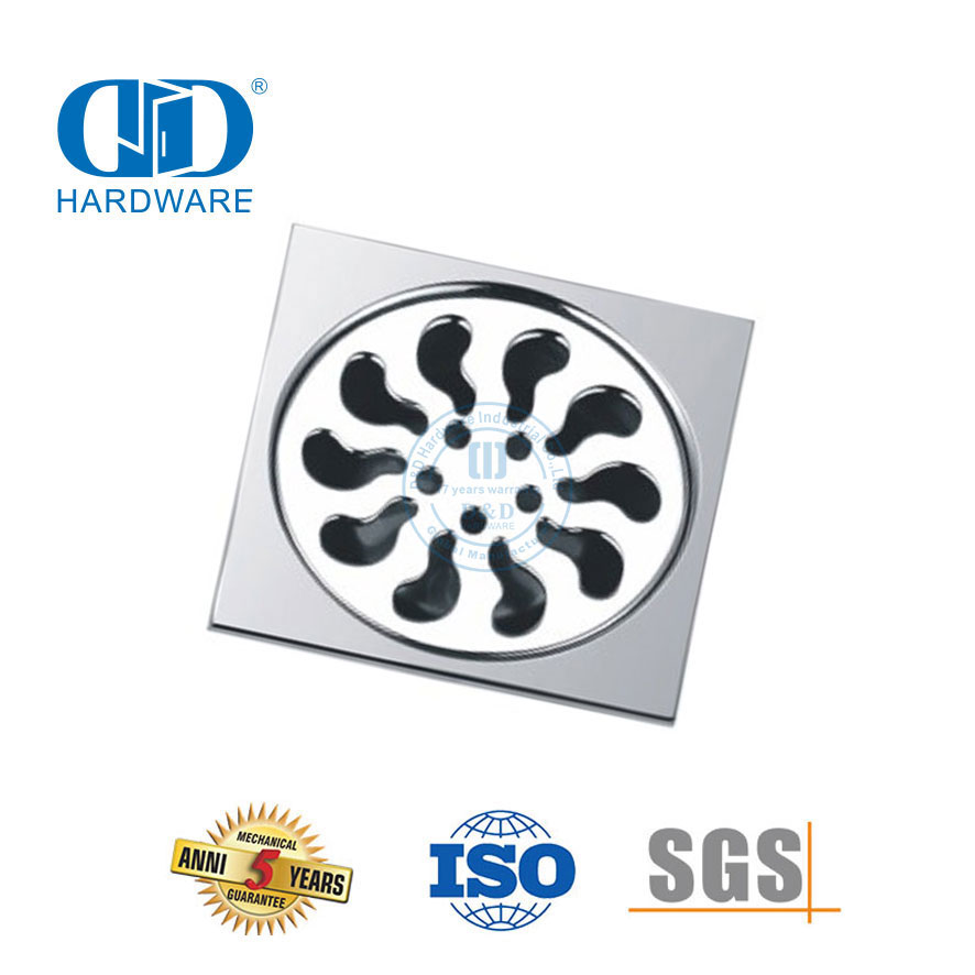 عالية الجودة الفولاذ المقاوم للصدأ الصرف الصحي الطابق مربع استنزاف الحمام Hardware-DDFD006