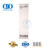 لوحة دفع عالية الجودة SUS304/316 ملحقات الباب لوحة تسجيل شقة باب مرحاض معدني توقيع Plate-DDSP012