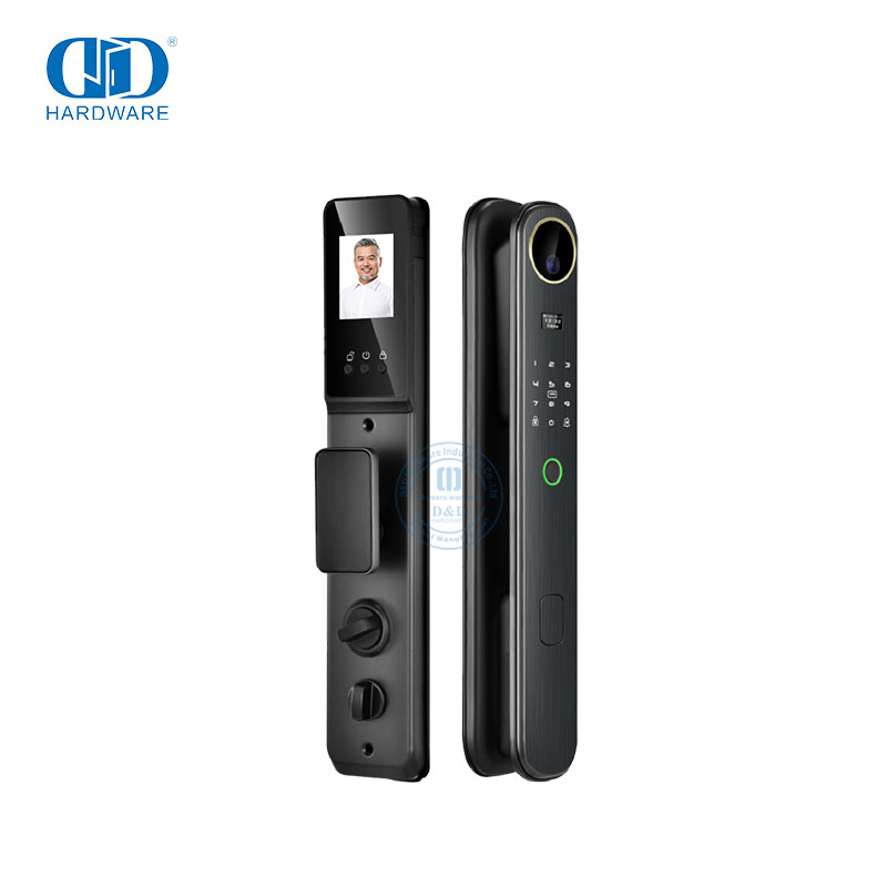 قفل باب ذكي خارجي للتعرف على بصمة الإصبع مع كاميرا فيديو عن بعد - DDEL024