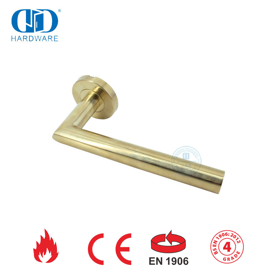 BS EN 1906 أجهزة قفل الباب ذات التركيب التجاري، مقابض الأبواب-DDTH003-PVD