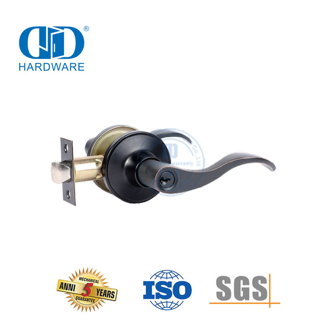 ممتازة مواد حديدية القياسية واجب اسطوانة أنبوبي نوع سهلة التركيب قابل للقفل مقبض Lockset لباب دخول المدخل-DDLK024