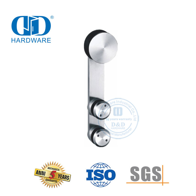 OEM مجموعة إكسسوارات الفولاذ المقاوم للصدأ ملحقات الزجاج أجهزة الباب تركيب الزجاج للحمام-DDGS102