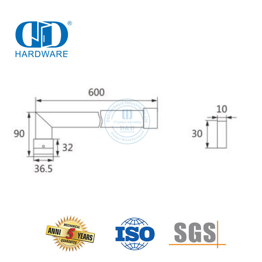 تخصيص الفولاذ المقاوم للصدأ فرملس زجاج دش لوحة الباب الملحقات التجارية دش Screens-DDSC008